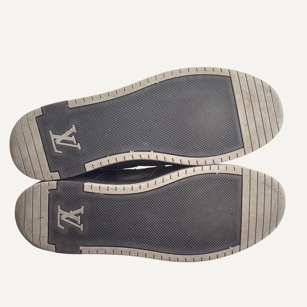 Louis Vuitton Tribe High Top Sneaker Black Damier Canvas Men's 12US 11LV LI0190 - Picture 5 of 6